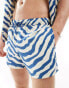 Фото #1 товара ASOS DESIGN co-ord swim shorts in zebra print