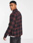 New Look buffalo check shirt in brown check