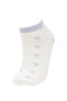 Kadın 3'lü Pamuklu Patik Çorap B6019axns
