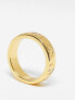 Фото #3 товара ASOS DESIGN 14k gold plated ring with engraved heart design