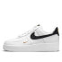 Кроссовки Nike Air Force 1 Essential Low 07 White Black Gold Mini Swoosh (Белый) Белый, 35.5 - фото #3