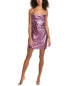 Фото #1 товара Suboo Zoe Cowl Mini Dress Women's Purple Xs