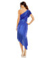 ფოტო #2 პროდუქტის Women's Ieena One Shoulder Flutter Sleeve High Low Dress