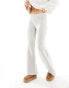 Фото #4 товара Pull&Bear soft touch straight leg trouser in beige marl