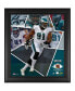 Фото #1 товара Fletcher Cox Philadelphia Eagles Framed 15" x 17" Impact Player Collage with a Piece of Game-Used Football - Limited Edition of 500