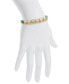 ფოტო #3 პროდუქტის Multi Green Quartz Family Stone and Beaded Stretch Bracelet Set