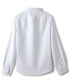 ფოტო #7 პროდუქტის Little Girls School Uniform Long Sleeve Oxford Dress Shirt