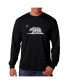 Фото #1 товара Men's Word Art Long Sleeve T-Shirt- California Bear