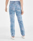 Фото #2 товара Petite High Rise Floral Print Straight-Leg Jeans, Created for Macy's