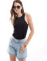 Фото #1 товара Vero Moda racer back bodysuit in black