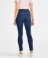 Фото #2 товара Petite Mid-Rise Curvy-Fit Skinny Jeans, Created for Macy's