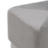 Пуфф синтетической ткани серого дерева 60 x 60 x 40 см BB Home Pouffe Synthetic Fabric Grey Wood 60 x 60 x 40 см - фото #6