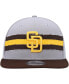 Фото #3 товара Men's Gray, Brown San Diego Padres Band 9FIFTY Snapback Hat