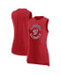 ფოტო #2 პროდუქტის Women's Heather Red Washington Nationals What Goes Around Tank Top