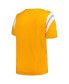ფოტო #2 პროდუქტის Women's Tennessee Orange Tennessee Volunteers Plus Size Striped Tailgate Scoop Neck T-shirt