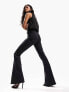 Фото #1 товара ASOS DESIGN power stretch 'enhancer' flared jeans in black