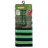 Costume Stockings Black Green Striped