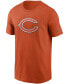 Men's Orange Chicago Bears Primary Logo T-shirt