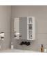 Mirror Cabinet and Separate Wall Mirror for Bathroom Space Saving and Storage