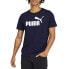 Фото #5 товара Puma Essential Logo Crew Neck Short Sleeve T-Shirt Mens Blue Casual Tops 6787760