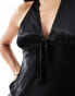 Фото #4 товара ASOS DESIGN satin halter top in black