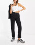 Pull&Bear high waisted mom jean in black Черный, 38 - фото #1