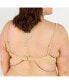 Фото #3 товара Women's Plus Size Adjustable Strap Swim Bra