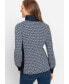 Women's Cotton Blend Geo Zip Front Cardigan