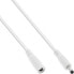 Фото #2 товара InLine DC extension cable - DC male/female 4.0x1.7mm - white - 2m