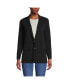 ფოტო #3 პროდუქტის Petite Fine Gauge Cotton Button Front Blazer Sweater