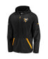 Men's Black Pittsburgh Penguins Rinkside Grid-Back Full-Zip Jacket