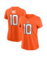 ფოტო #1 პროდუქტის Women's Bo Nix Orange Denver Broncos 2024 NFL Draft First Round Pick Name Number T-Shirt