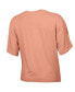Women's Orange Distressed Notre Dame Fighting Irish Vintage-Like Wash Boxy Crop T-shirt