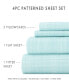 Фото #9 товара The Timeless Classics by Home Collection Premium Ultra Soft Pattern 4 Piece Bed Sheet Set - Full