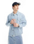 Dickies madison denim jacket in vintage light blue Verschlissenblauer Vintage-Look, S - фото #1