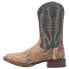 Фото #3 товара Dan Post Boots Templeton Python Square Toe Cowboy Mens Beige, Grey Casual Boots