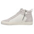 Фото #3 товара Vintage Havana Lester Perforated High Top Womens Grey Sneakers Casual Shoes LES