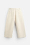 COTTON - LINEN BALLOON FIT TROUSERS