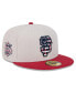 Фото #1 товара Men's Red San Francisco Giants 2024 Fourth of July 59FIFTY Fitted Hat