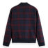 SCOTCH & SODA Wool Blend Check bomber jacket