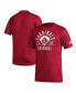 Фото #1 товара Men's Red Distressed Louisville Cardinals Exit Velocity Baseball Pregame AEROREADY T-shirt
