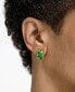 ფოტო #5 პროდუქტის Gold-Tone Millenia Green Stone Stud Earrings