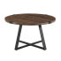 Фото #3 товара 30" Metal Wrap Round Coffee Table - Dark Walnut/Black