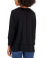 Women's Serenity Knit 3/4 Sleeve Tunic Top, Regular & Petite