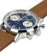 Men's Swiss Automatic Chronograph Intra-Matic Brown Leather Strap Watch 40mm
