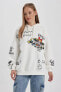 Фото #3 товара Coool Powerpuff Girls Oversize Fit Kapüşonlu Kalın Sweatshirt