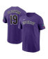 Фото #1 товара Men's Charlie Blackmon Purple Colorado Rockies 2024 MLB World Tour Mexico City Series Name Number T-Shirt