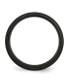 ფოტო #3 პროდუქტის Titanium Brushed Center Black IP-plated Beveled Edge Band Ring