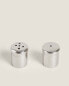 Mini steel salt and pepper shaker set