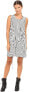 Фото #2 товара Платье MCQ 243224 без рукавов с завязкой, полосатое бело-чёрного цвета, размер 38, женское